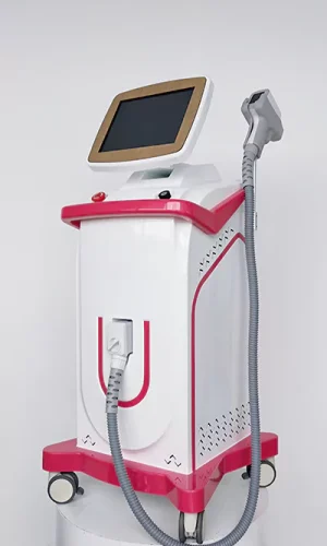 diode laser hair removal machine in rose red